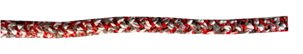 Robline Olympic Großschot 8mm rot/schwarz 11m
